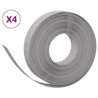 vidaXL Rasenkanten 4 Stk. Grau 10 m 10 cm Polyethylen