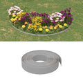 vidaXL Rasenkanten 4 Stk. Grau 10 m 10 cm Polyethylen