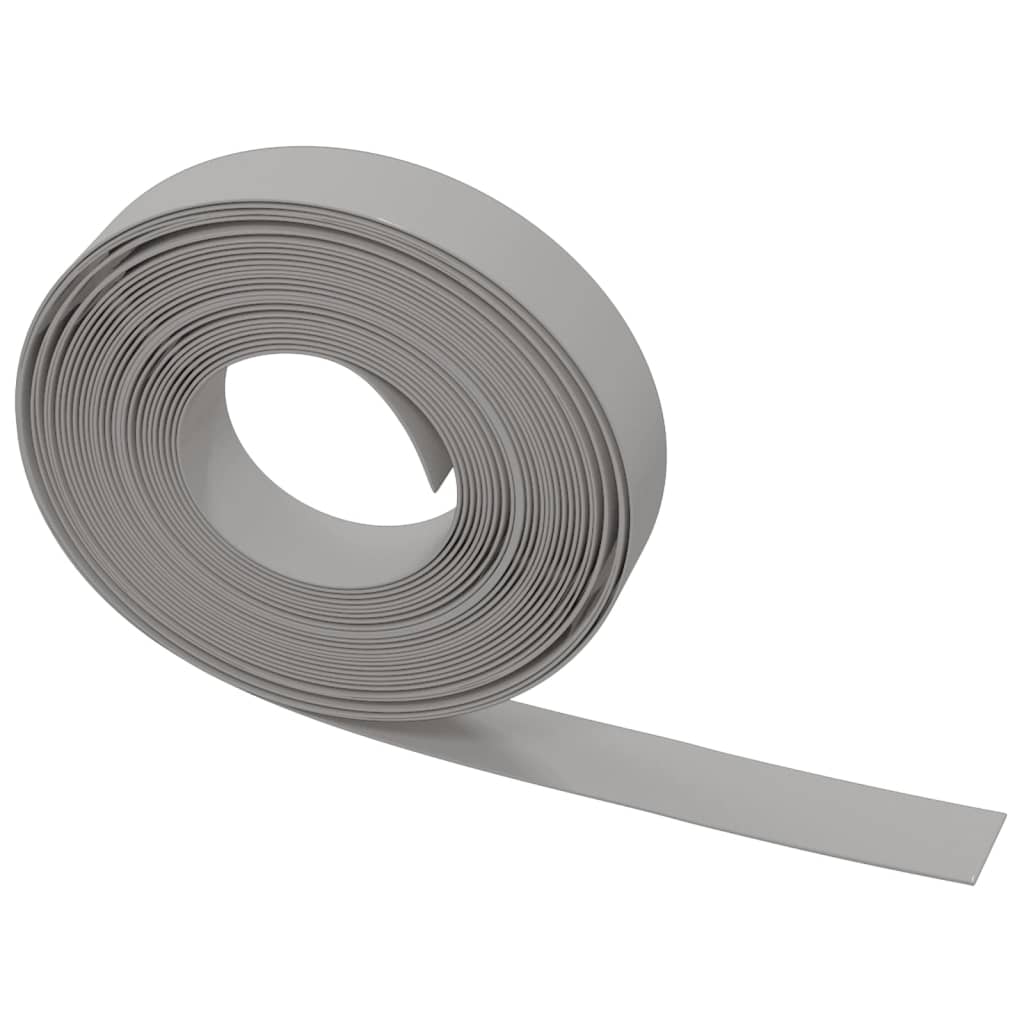 vidaXL Rasenkanten 5 Stk. Grau 10 m 10 cm Polyethylen