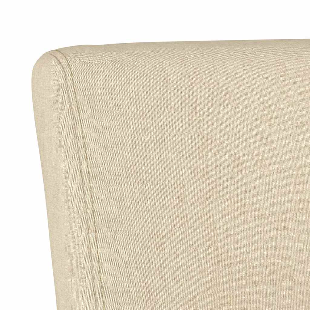 vidaXL Polsterstuhl Creme Stoff