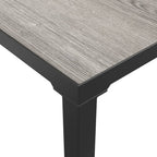 vidaXL Garten-Couchtisch Grau 55x55x31 cm DPC und Stahl