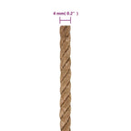 vidaXL Juteseil 50 m Länge 4 mm Stärke
