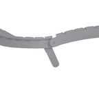 vidaXL Sonnenliege Grau 184x55x64 cm Massivholz Akazie