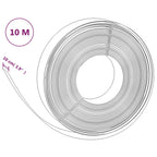 vidaXL Rasenkante Grau 10 m 10 cm Polyethylen