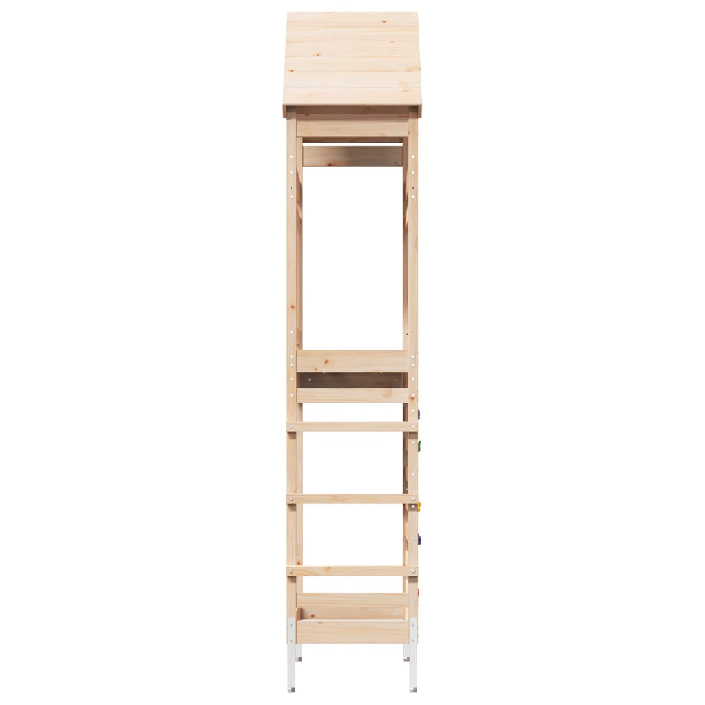 vidaXL Outdoor-Spielturm Natur 53 x 85 x 264 cm Massives Kiefernholz
