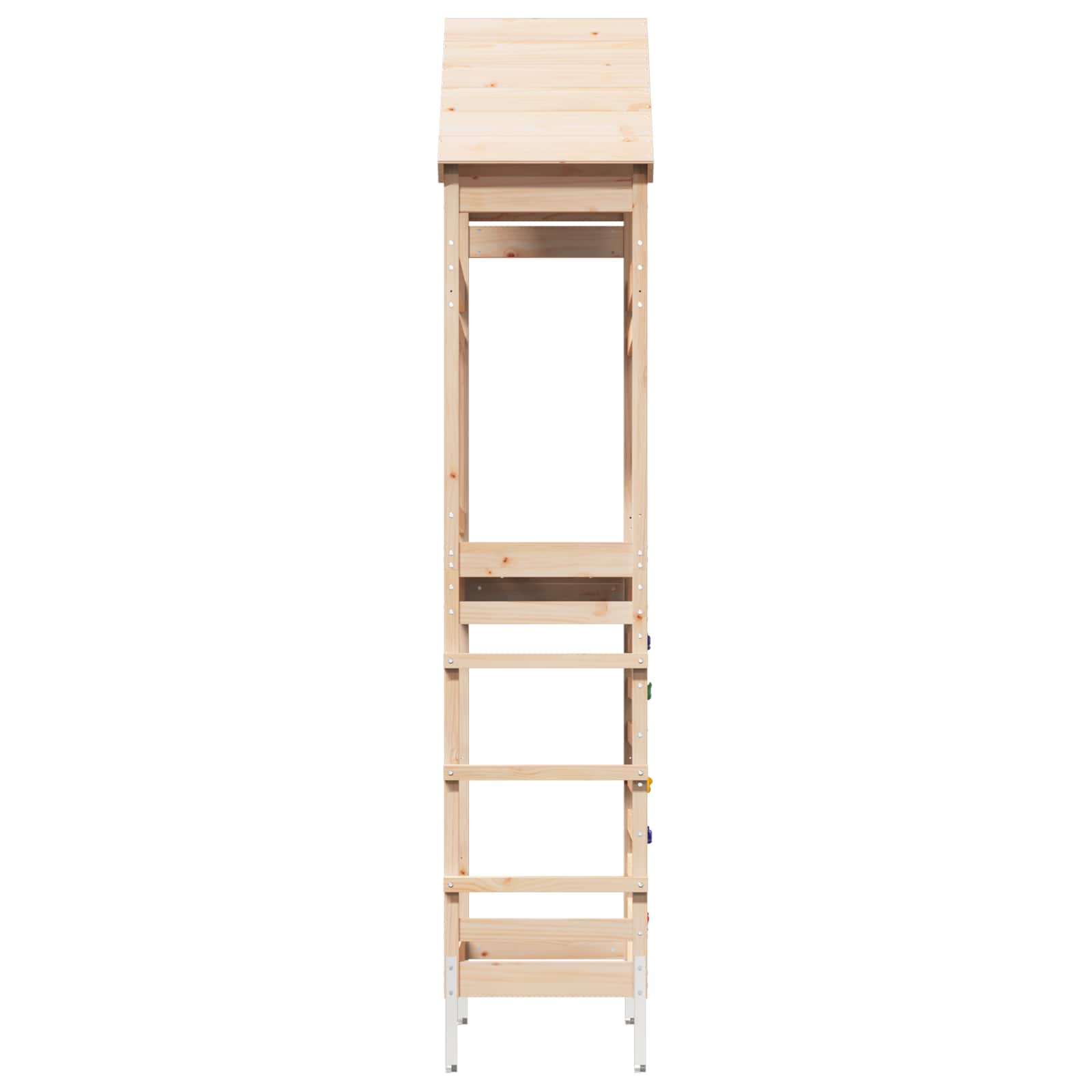 vidaXL Outdoor-Spielturm Natur 53 x 85 x 264 cm Massives Kiefernholz