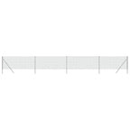 vidaXL Maschendrahtzaun Silbern 1x10 m