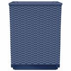 vidaXL Pflanzkübel 2 Stk. Blaugrau 30x30x37 cm Polypropylen