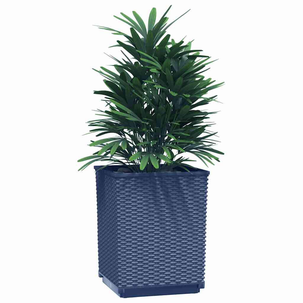 vidaXL Pflanzkübel 4 Stk. Blaugrau 30x30x37 cm Polypropylen