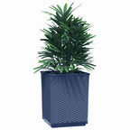 vidaXL Pflanzkübel 4 Stk. Blaugrau 30x30x37 cm Polypropylen