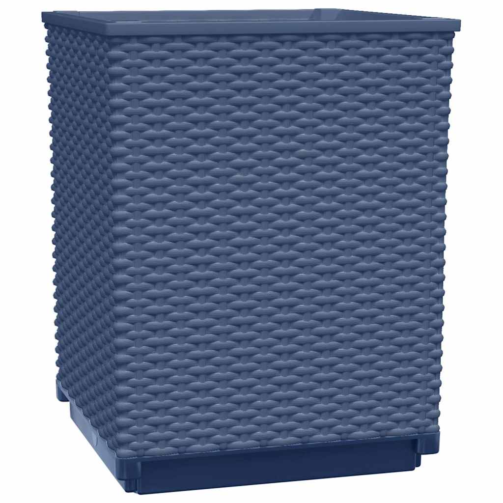vidaXL Pflanzkübel 4 Stk. Blaugrau 30x30x37 cm Polypropylen