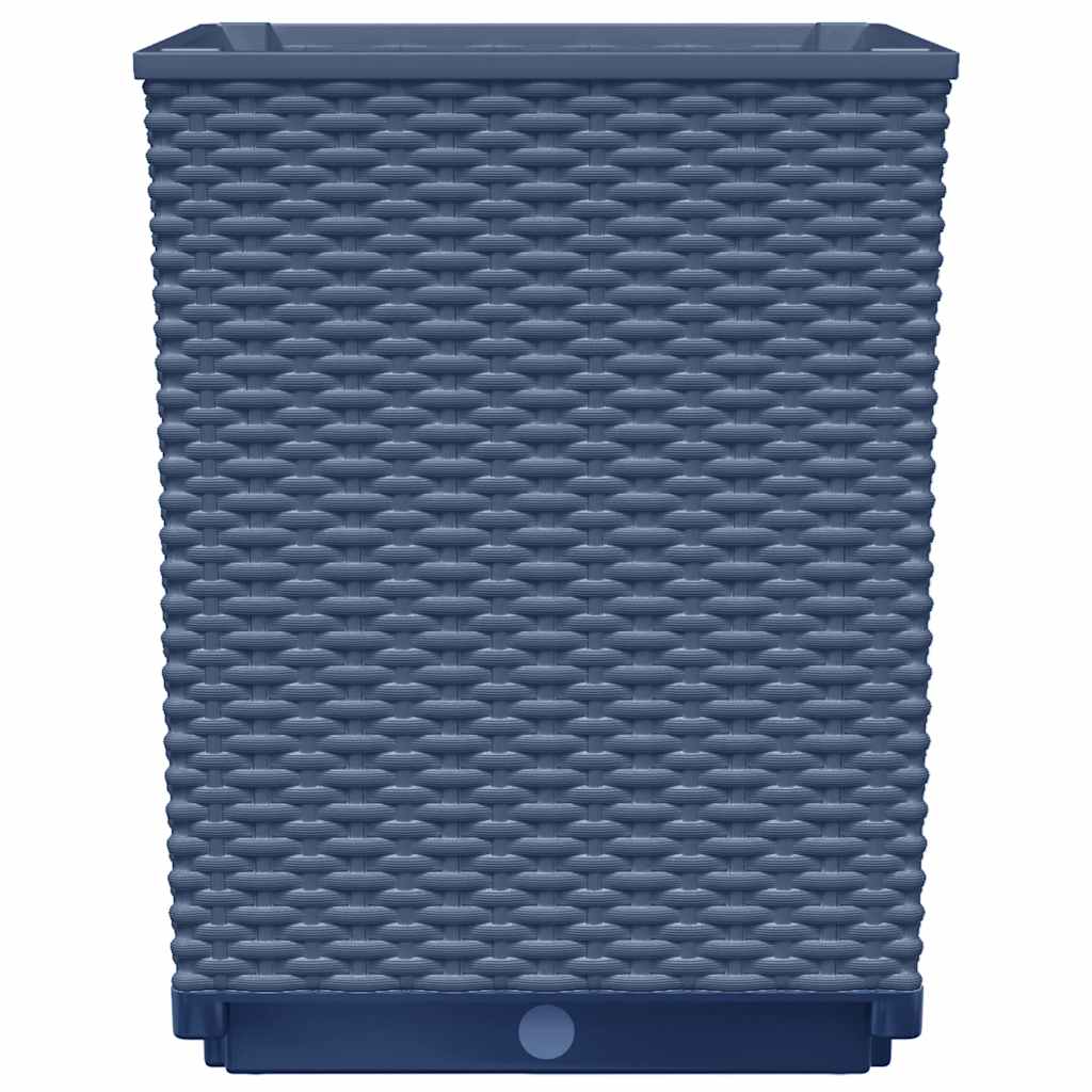 vidaXL Pflanzkübel 4 Stk. Blaugrau 30x30x37 cm Polypropylen