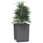 vidaXL Pflanzkübel 4 Stk. Schwarz 30x30x37 cm Polypropylen