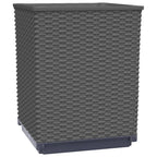 vidaXL Pflanzkübel 4 Stk. Schwarz 30x30x37 cm Polypropylen
