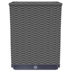vidaXL Pflanzkübel 4 Stk. Schwarz 30x30x37 cm Polypropylen