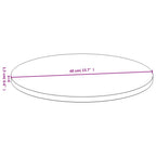vidaXL Tischplatte Ø40x1,5 cm Bambus