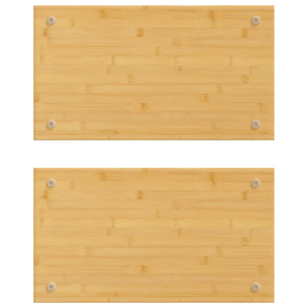 vidaXL Herdabdeckplatten 2 Stk. 50x28x1,5 cm Bambus