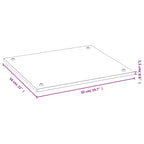 vidaXL Herdabdeckplatte 50x56x1,5 cm Bambus