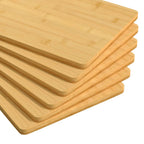 vidaXL Frühstücksbrettchen 6 Stk. 22x14x0,8 cm Bambus