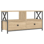 vidaXL TV-Schrank Sonoma-Eiche 90x33x45 cm Holzwerkstoff & Eisen