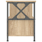 vidaXL TV-Schrank Sonoma-Eiche 90x33x45 cm Holzwerkstoff & Eisen