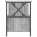 vidaXL TV-Schrank Grau Sonoma 90x33x45 cm Holzwerkstoff & Eisen
