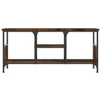 vidaXL TV-Schrank Räuchereiche 100x35x45 cm Holzwerkstoff & Eisen