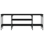 vidaXL TV-Schrank Schwarz 121x35x45 cm Holzwerkstoff & Eisen