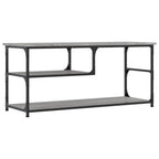 vidaXL TV-Schrank Grau Sonoma 103x38x46,5 cm Holzwerkstoff und Stahl