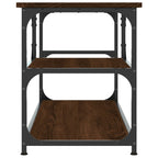 vidaXL TV-Schrank Braun Eichen-Optik 103x38x46,5cm Holzwerkstoff Stahl