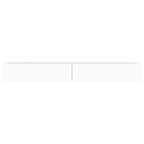 vidaXL TV-Schrank mit LED-Leuchten Weiß 120x35x15,5 cm