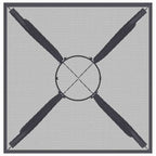 vidaXL Gartentisch Anthrazit 50x50x72 cm Stahlgitter
