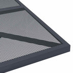 vidaXL Gartentisch Anthrazit 80x80x72,5 cm Stahlgeflecht