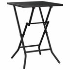 vidaXL Gartentisch Klappbar Anthrazit 50x50x72 cm Stahlgitter