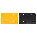 vidaXL Bodenschwellen 3 Stk. Gelb & Schwarz 97x32,5x4 cm Gummi