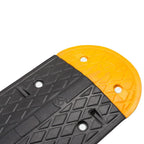 vidaXL Bodenschwelle Gelb & Schwarz 226x32,5x4 cm Gummi
