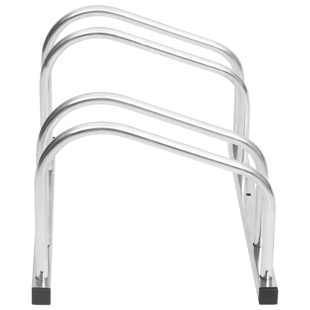 vidaXL Fahrradständer für 2 Fahrräder Verzinkter Stahl