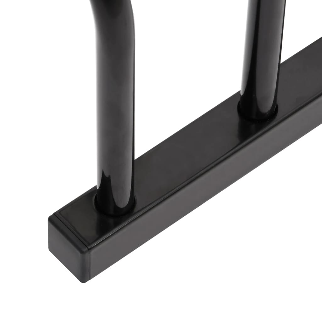 vidaXL Fahrradständer für 4 Fahrräder Schwarz Stahl