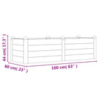 vidaXL Hochbeet 160x60x44 cm Massivholz Akazie