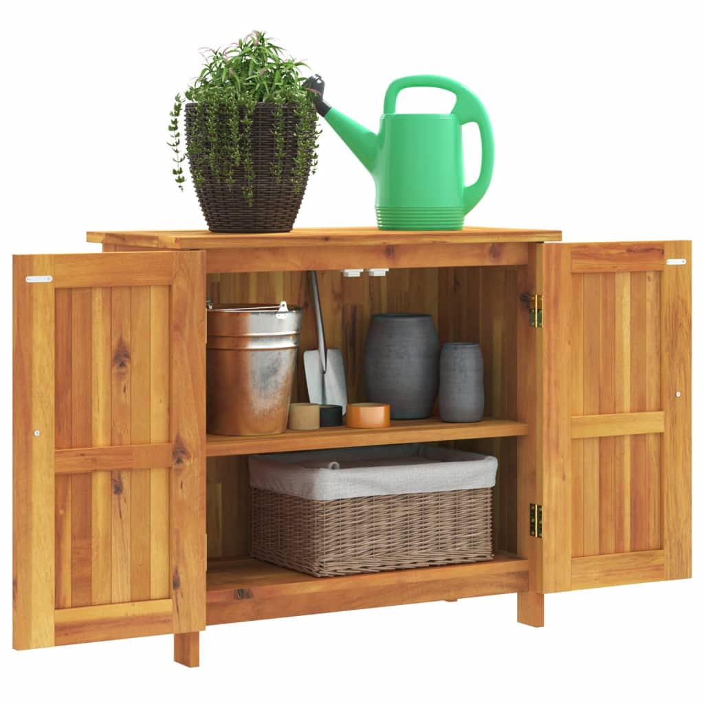 vidaXL Gartenschrank 75x35x70 cm Massivholz Akazie