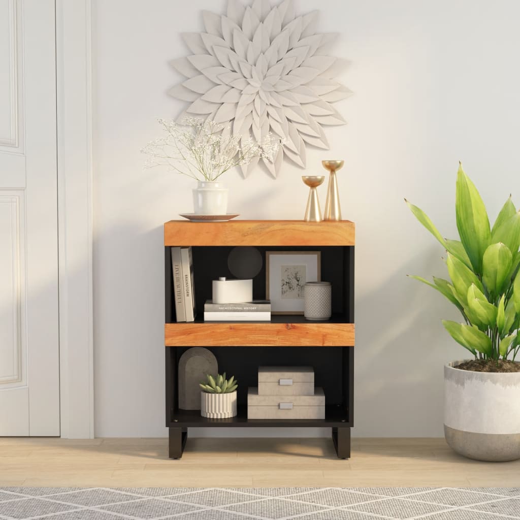 vidaXL Beistelltisch 60x33x75 cm Massivholz Akazie