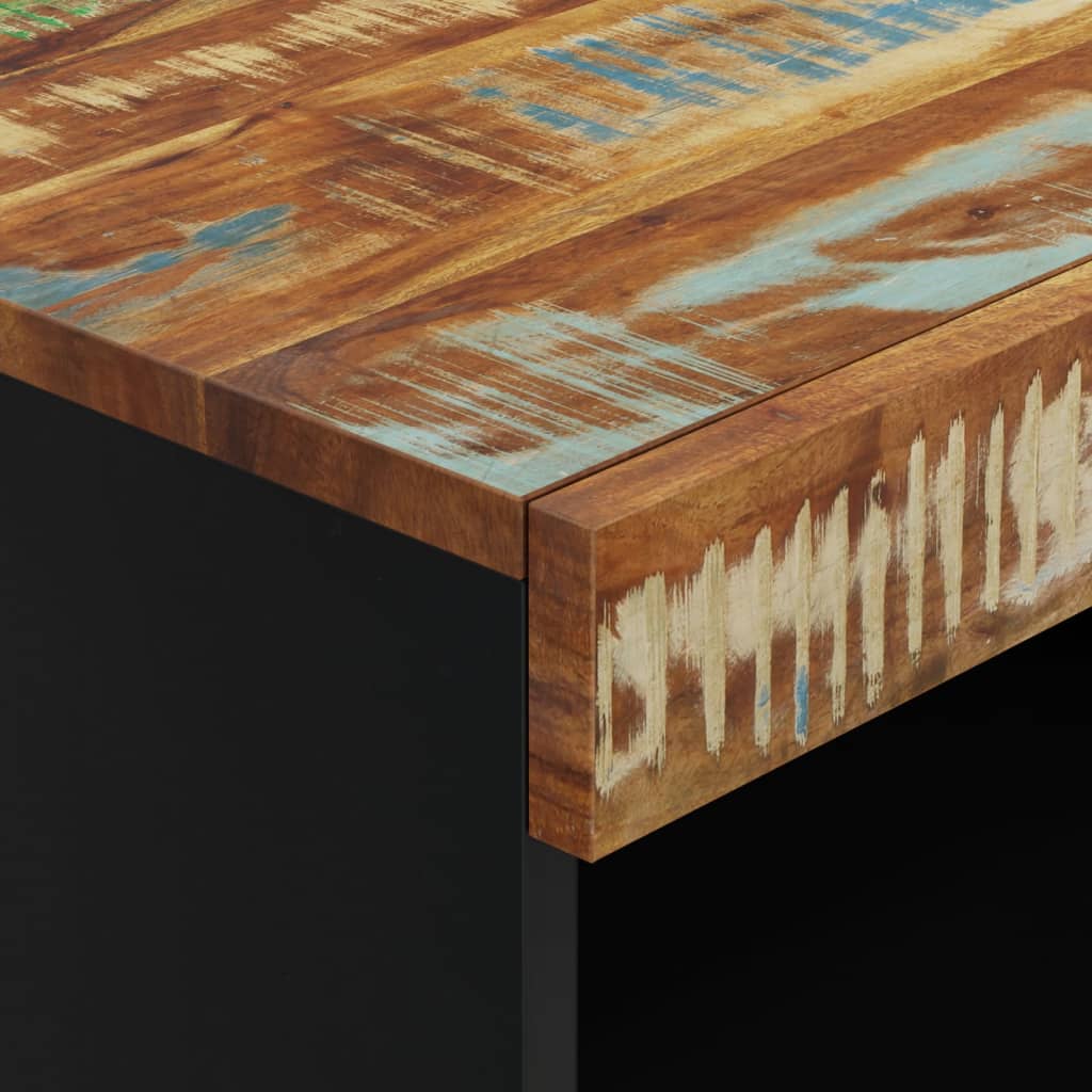 vidaXL Beistelltisch 60x33x75 cm Altholz Massiv