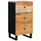 vidaXL Sideboard mit 3 Schubladen 40x33,5x75 cm Massivholz Akazie