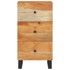 vidaXL Sideboard mit 3 Schubladen 40x33,5x75 cm Massivholz Akazie