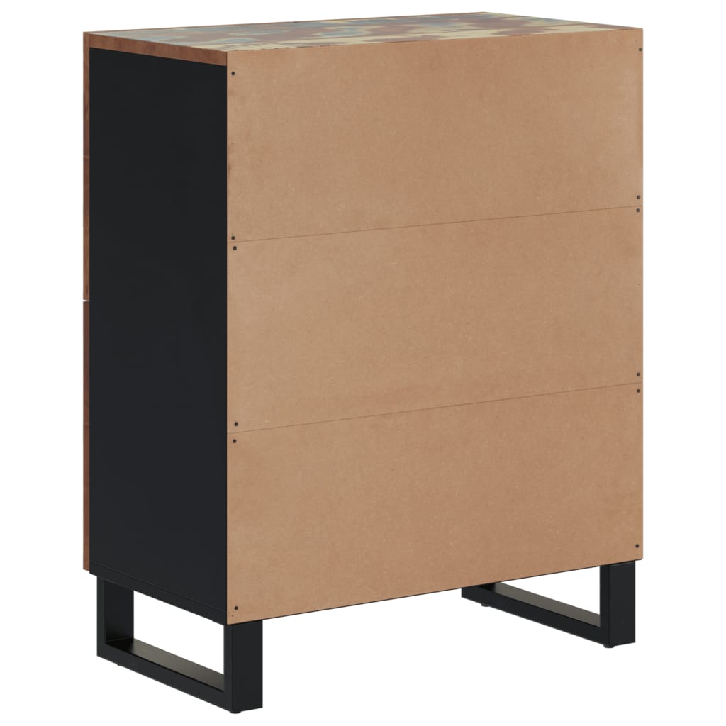 vidaXL Sideboard mit 4 Türen 60x33x75 cm Altholz Massiv