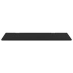 vidaXL Urinal-Trennwand Wandmontage Schwarz 90x40 cm Hartglas