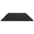 vidaXL Urinal-Trennwand Wandmontage Schwarz 90x40 cm Hartglas