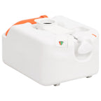 vidaXL Camping-Einbautoilette Weiß 24+17 L HDPE & Stahl