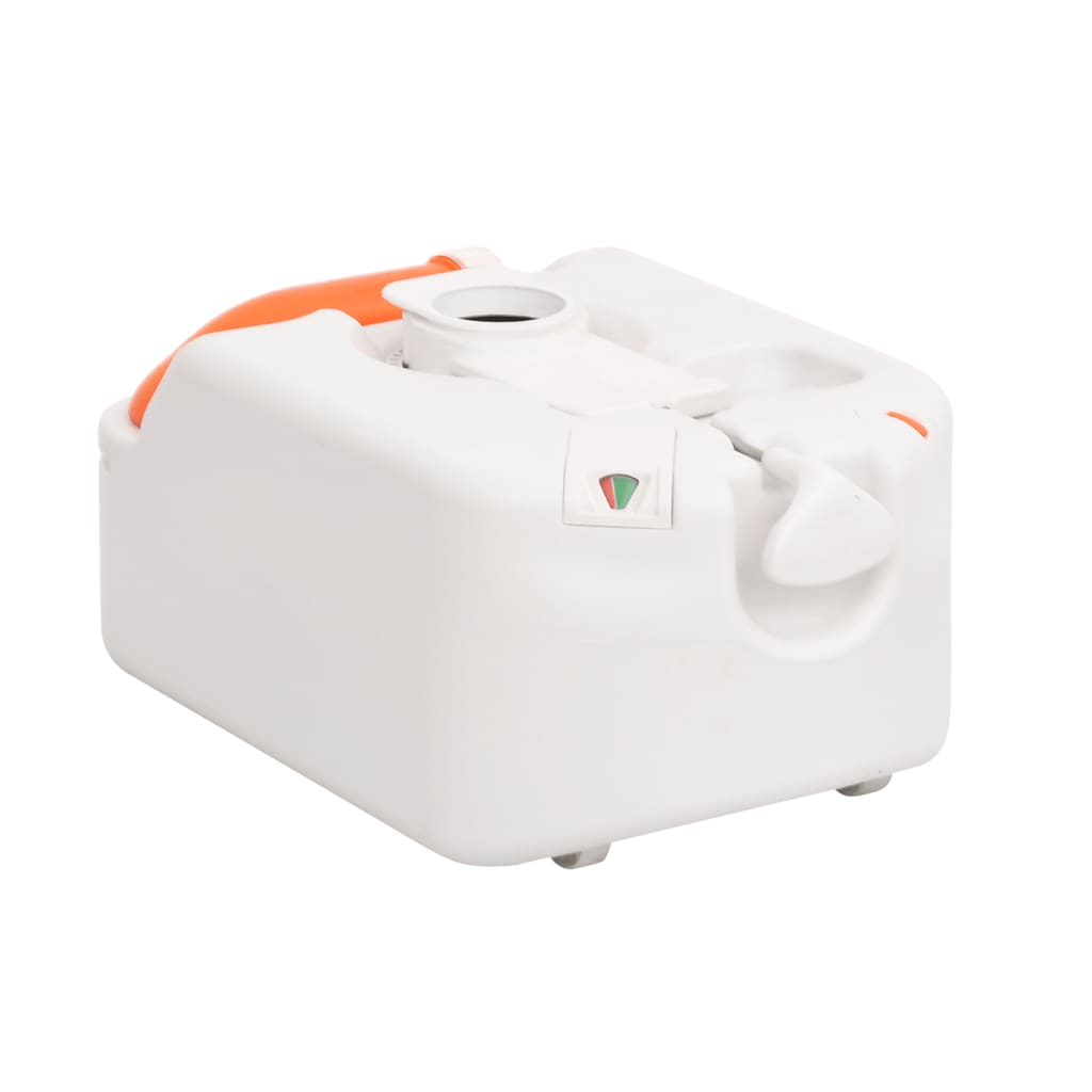 vidaXL Camping-Einbautoilette Weiß 24+17 L HDPE & PP