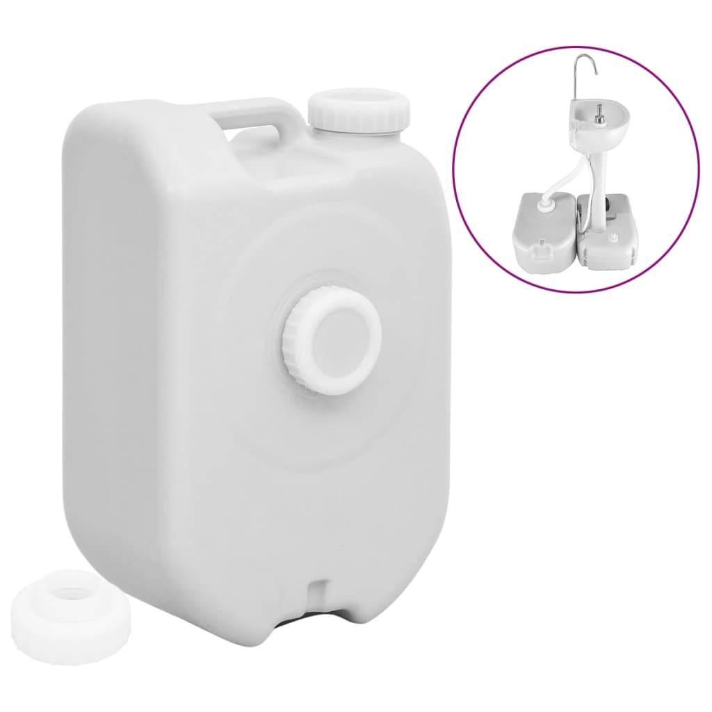 vidaXL Wassertank Tragbar 24 L Grau